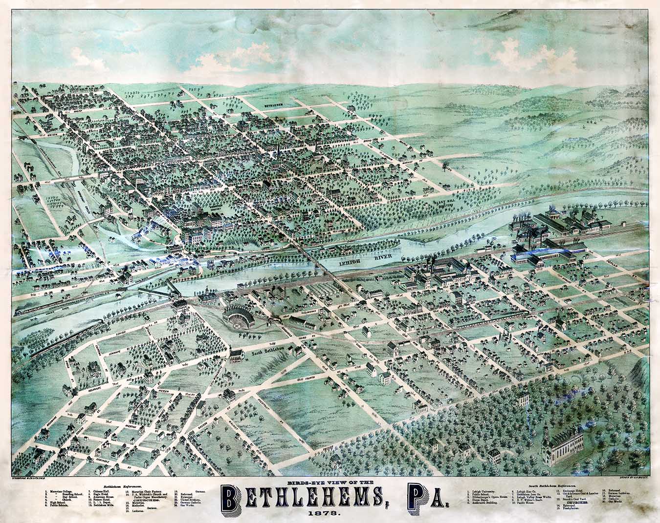 map of Bethlehem 1873